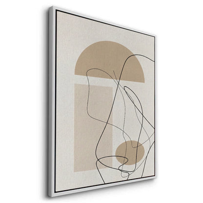 Beige Geometric - Canvas