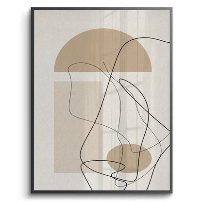 Beige Geometric - Fine Art