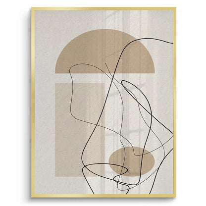 Beige Geometric - Fine Art