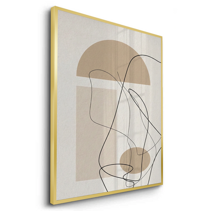Beige Geometric - Fine Art