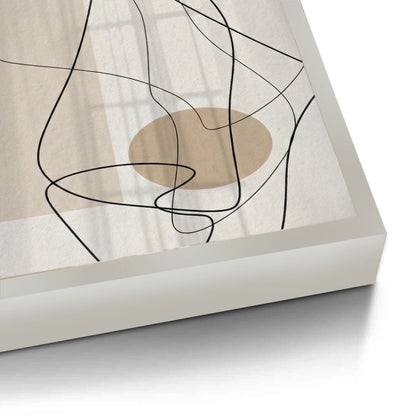 Beige Geometric - Fine Art