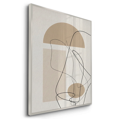 Beige Geometric - Fine Art