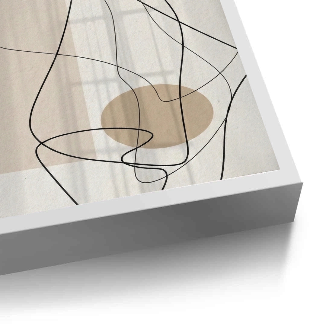 2Beige Geometric - Fine Art