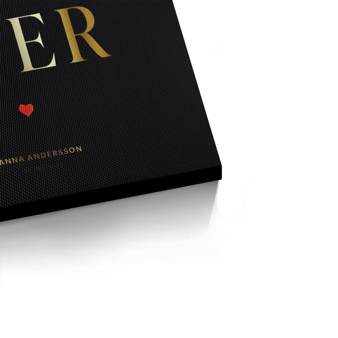 2Best Mom Ever - Canvas