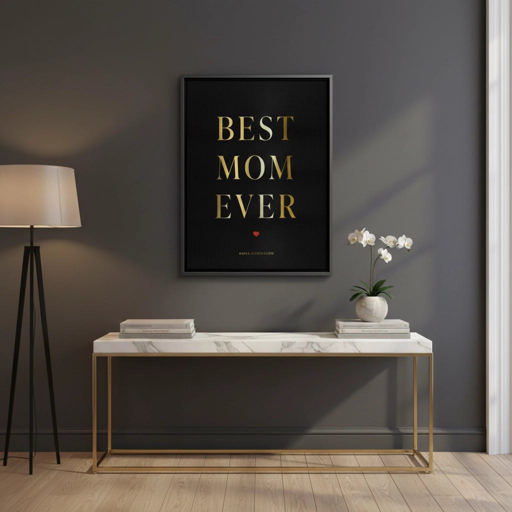 2Best Mom Ever - Canvas