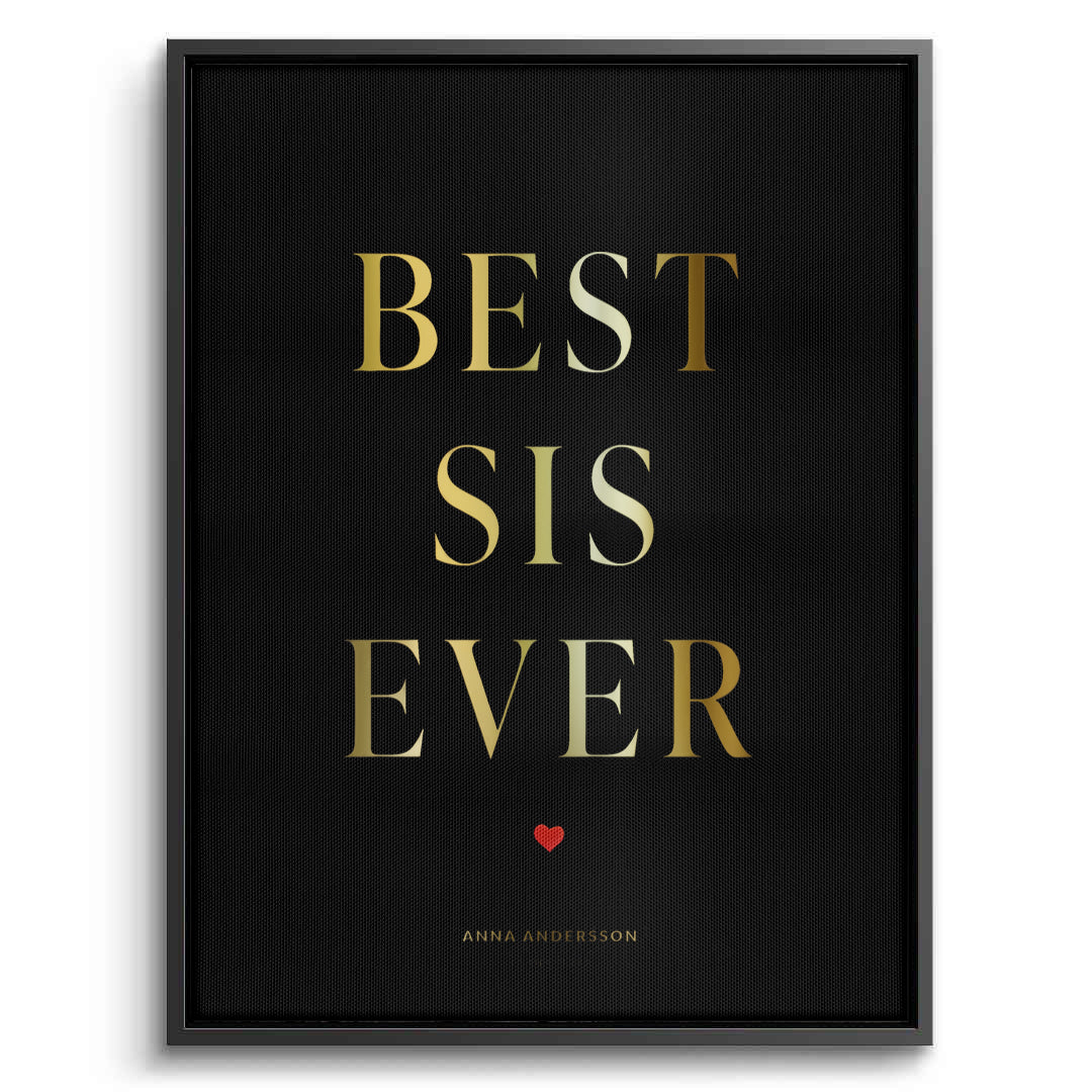 2Best Sis Ever - Canvas