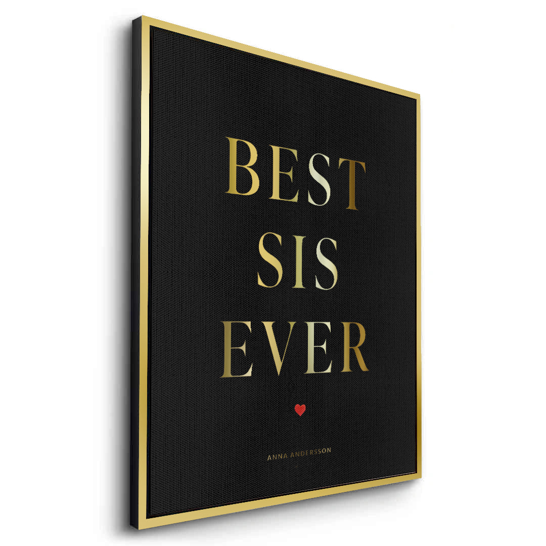 2Best Sis Ever - Canvas