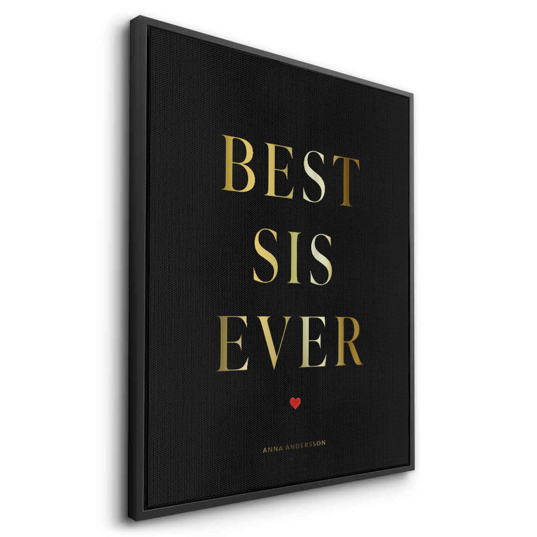 2Best Sis Ever - Canvas