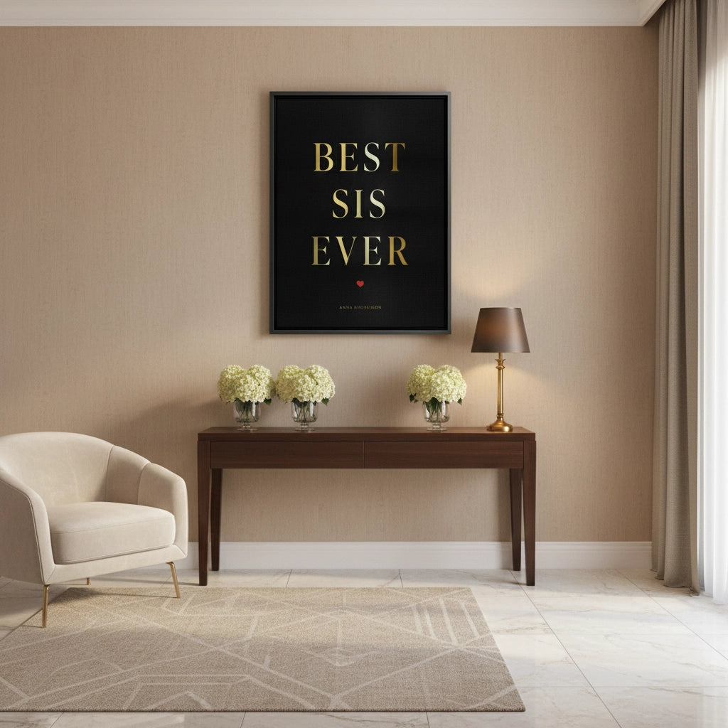 2Best Sis Ever - Canvas