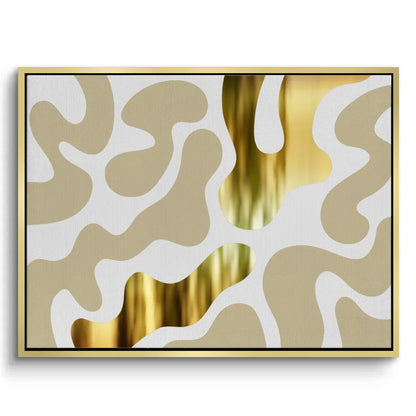 Biomorphic Gold - Canvas