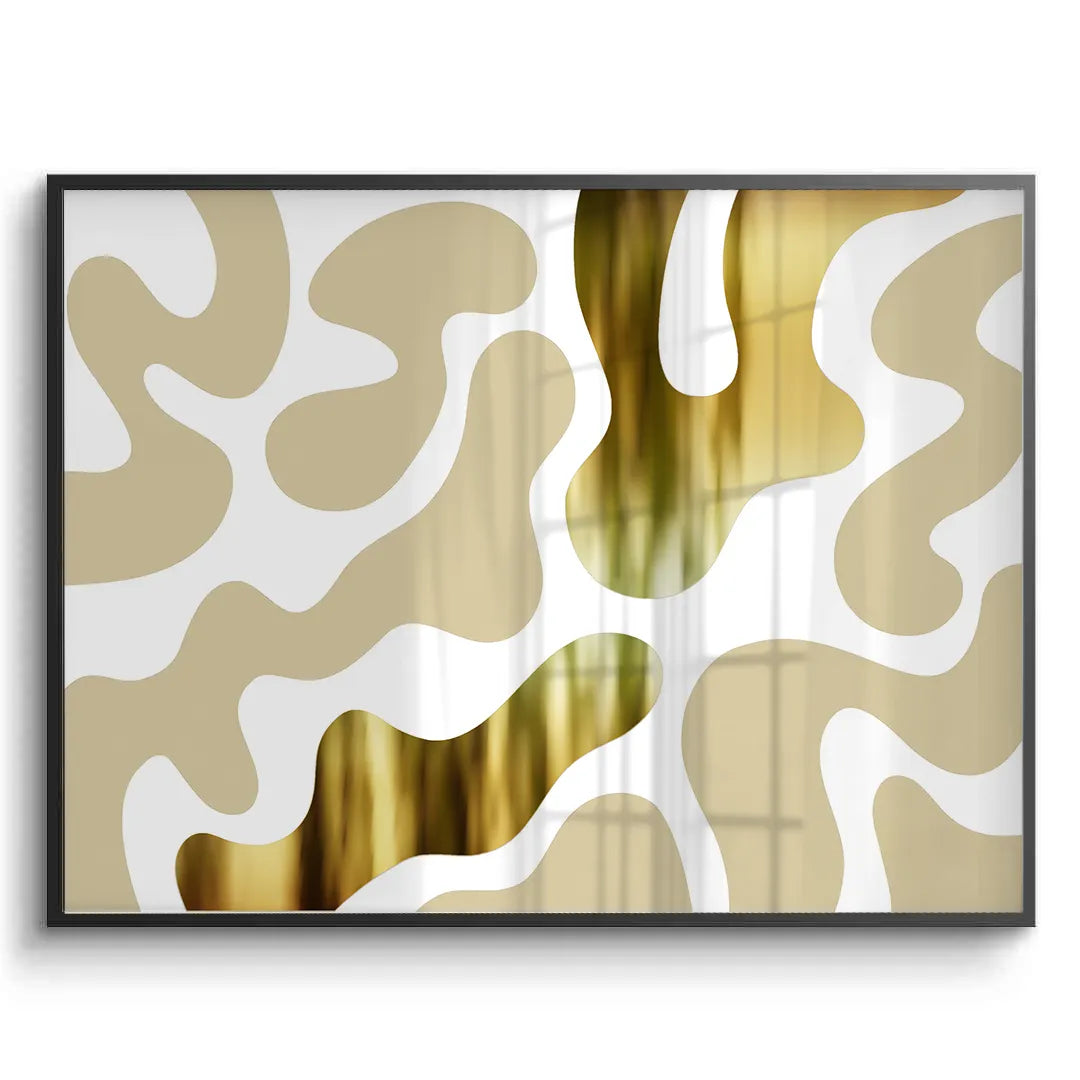 Biomorphic Gold - Fine Art - Jasmineart.ae