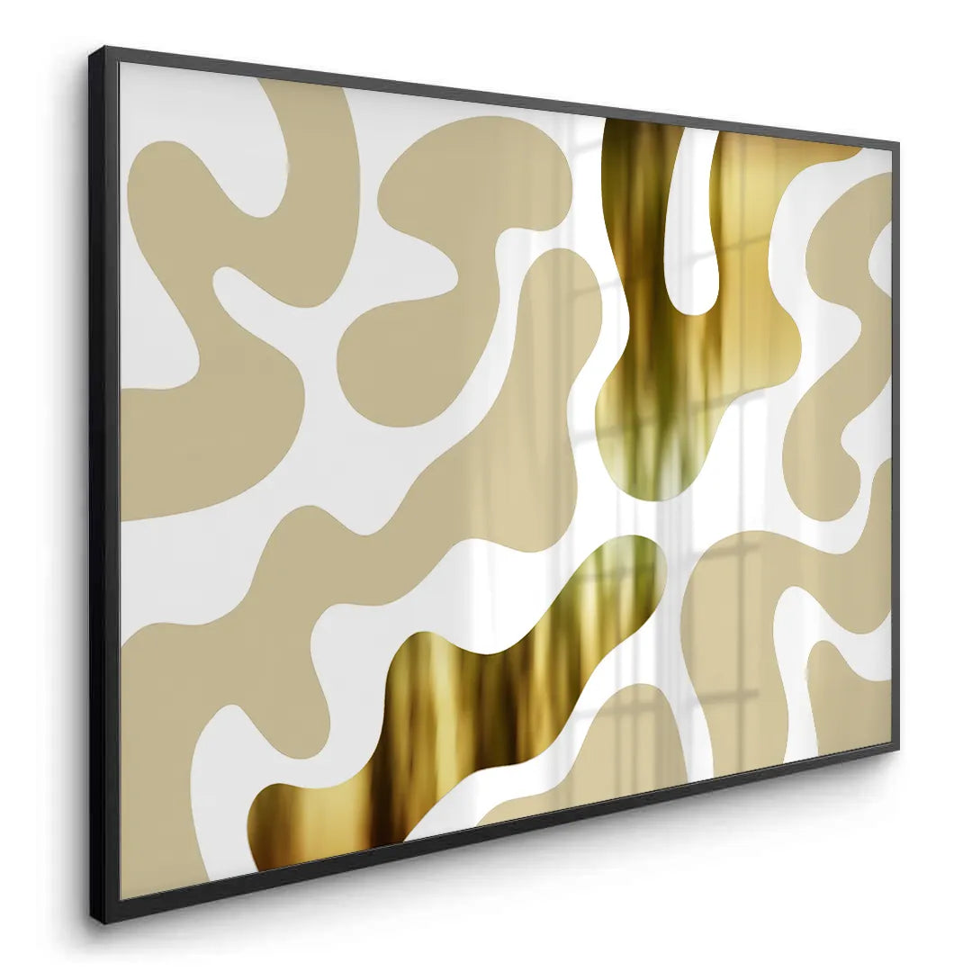 Biomorphic Gold - Fine Art - Jasmineart.ae