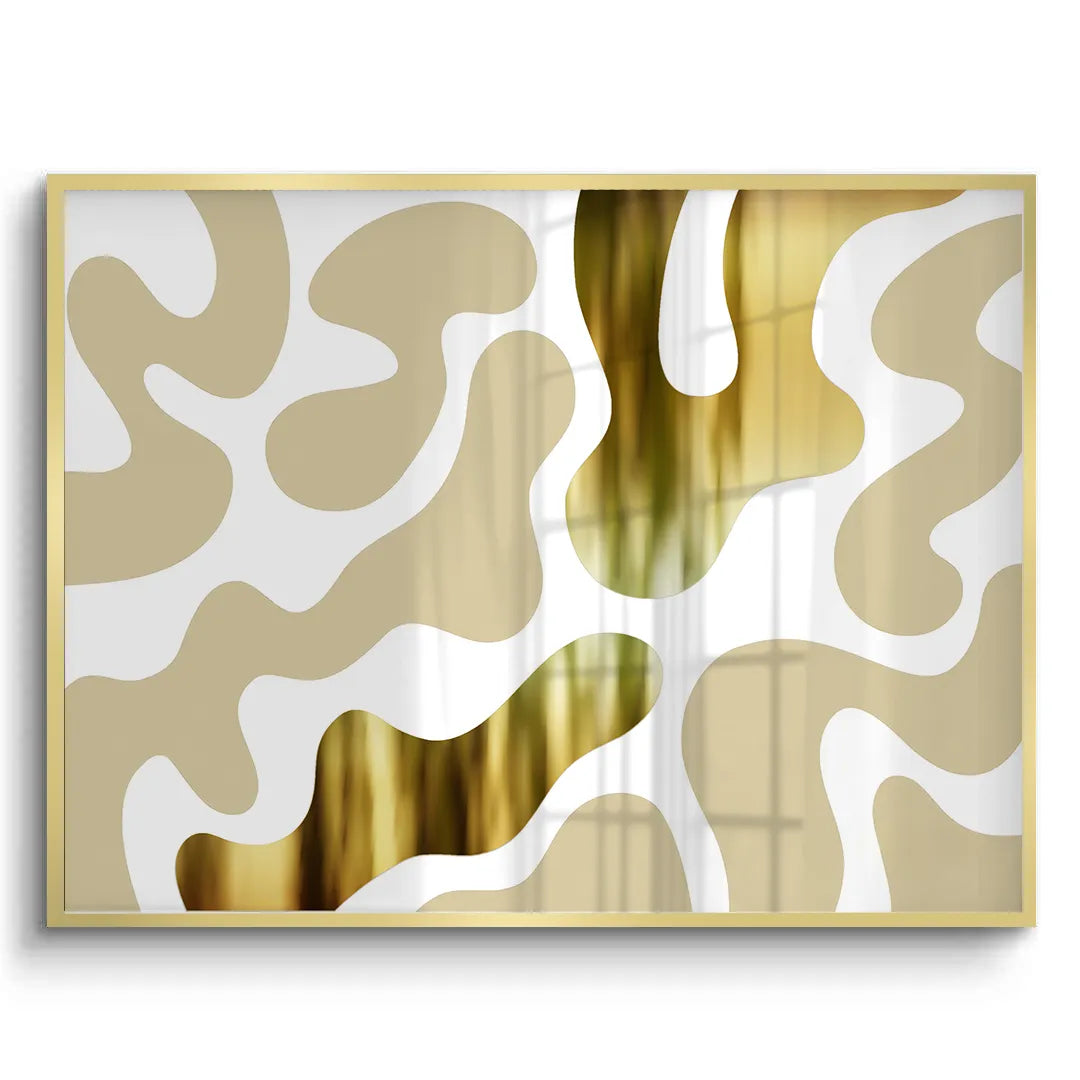 Biomorphic Gold - Fine Art - Jasmineart.ae