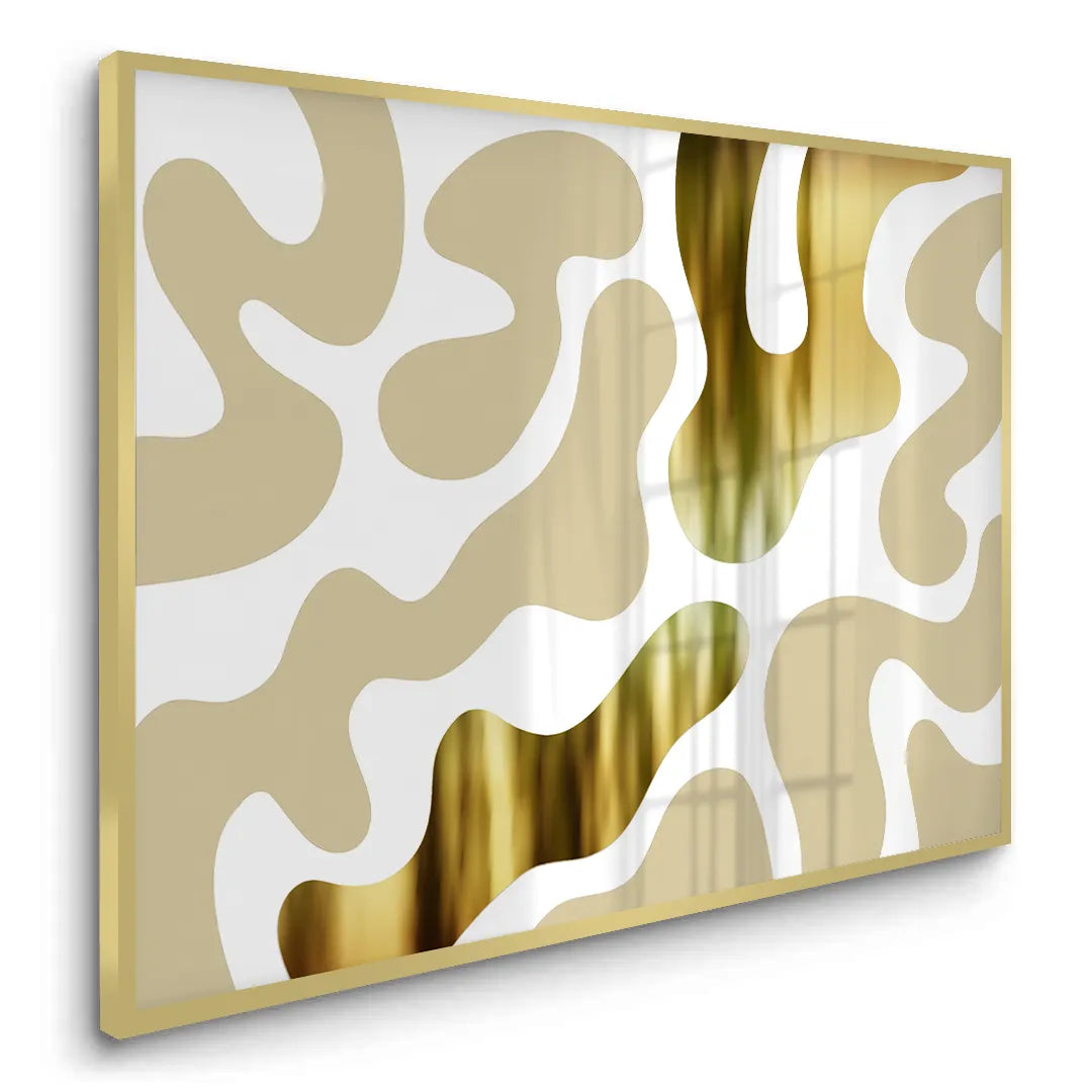 Biomorphic Gold - Fine Art - Jasmineart.ae