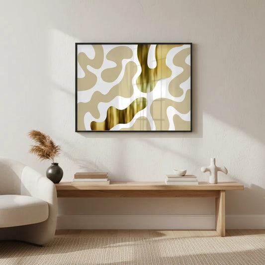 Biomorphic Gold - Fine Art