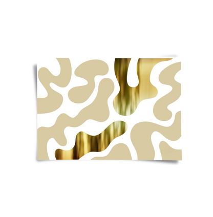 Biomorphic Gold - Poster
