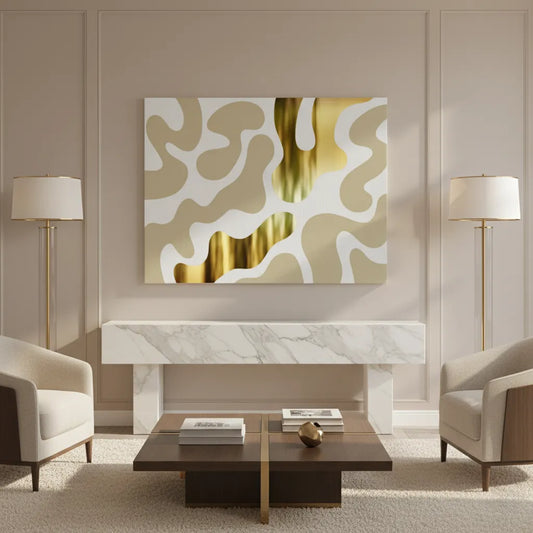 Biomorphic Gold - Canvas