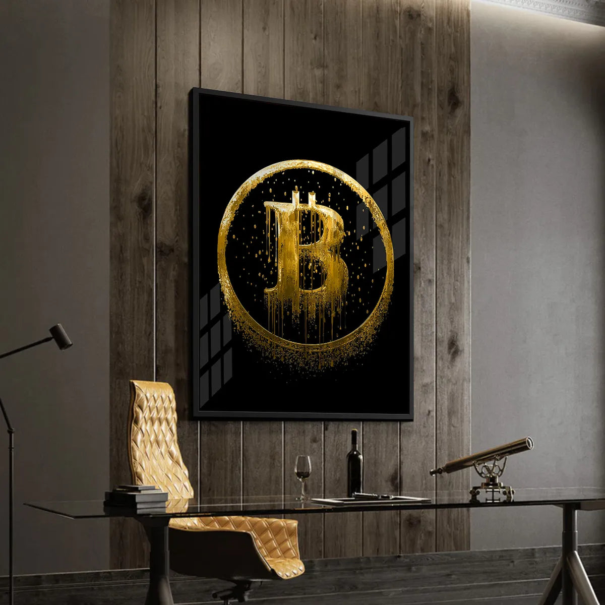 Bitcoin - Acrylic - Jasmineart.ae
