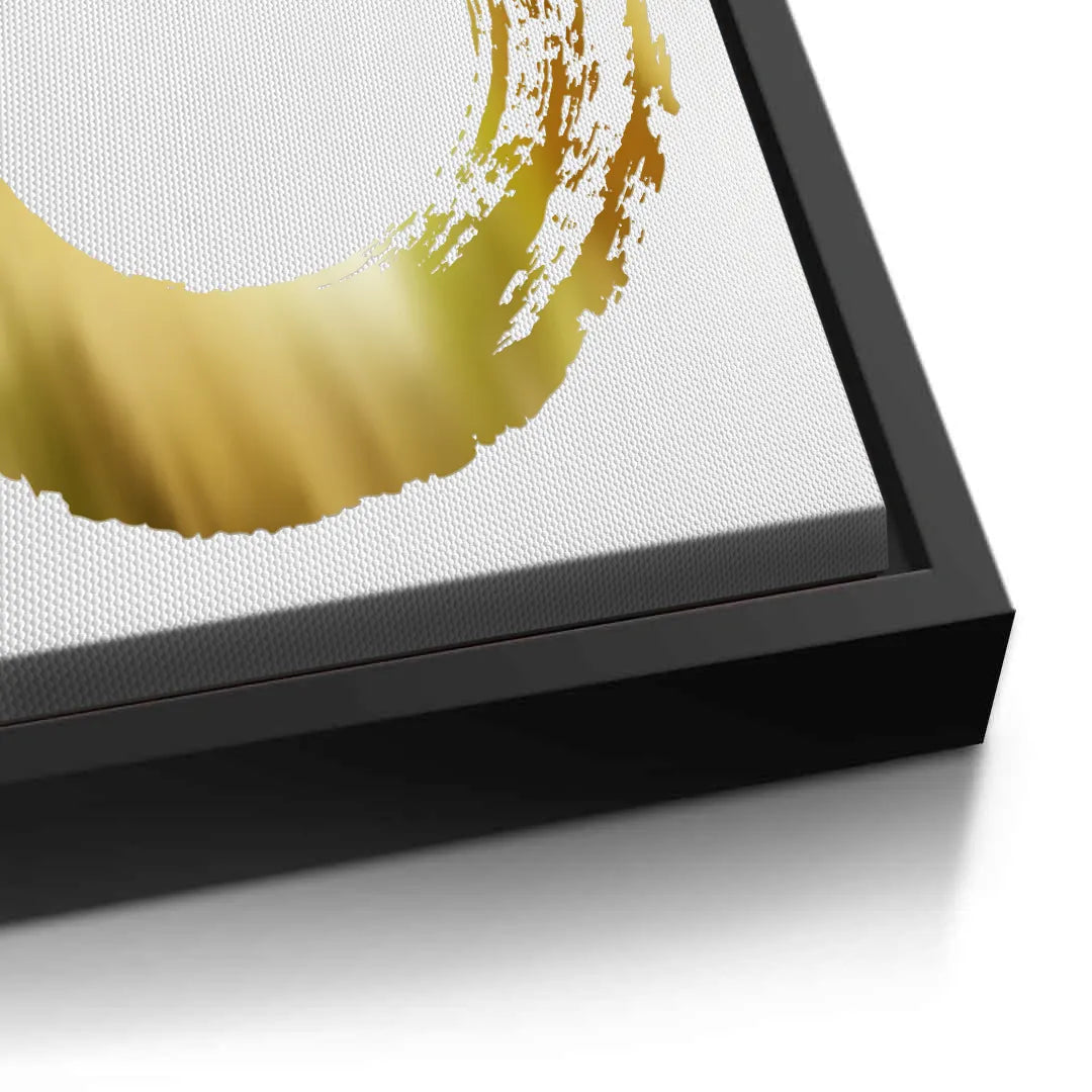 Abstract Metallic Circle - Canvas - Jasmineart.ae