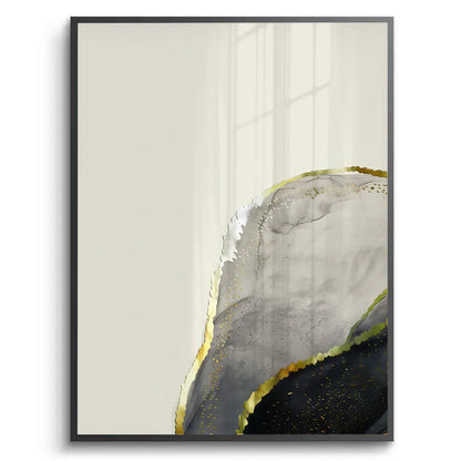 Golden Geode Set of 3 - Fine Art