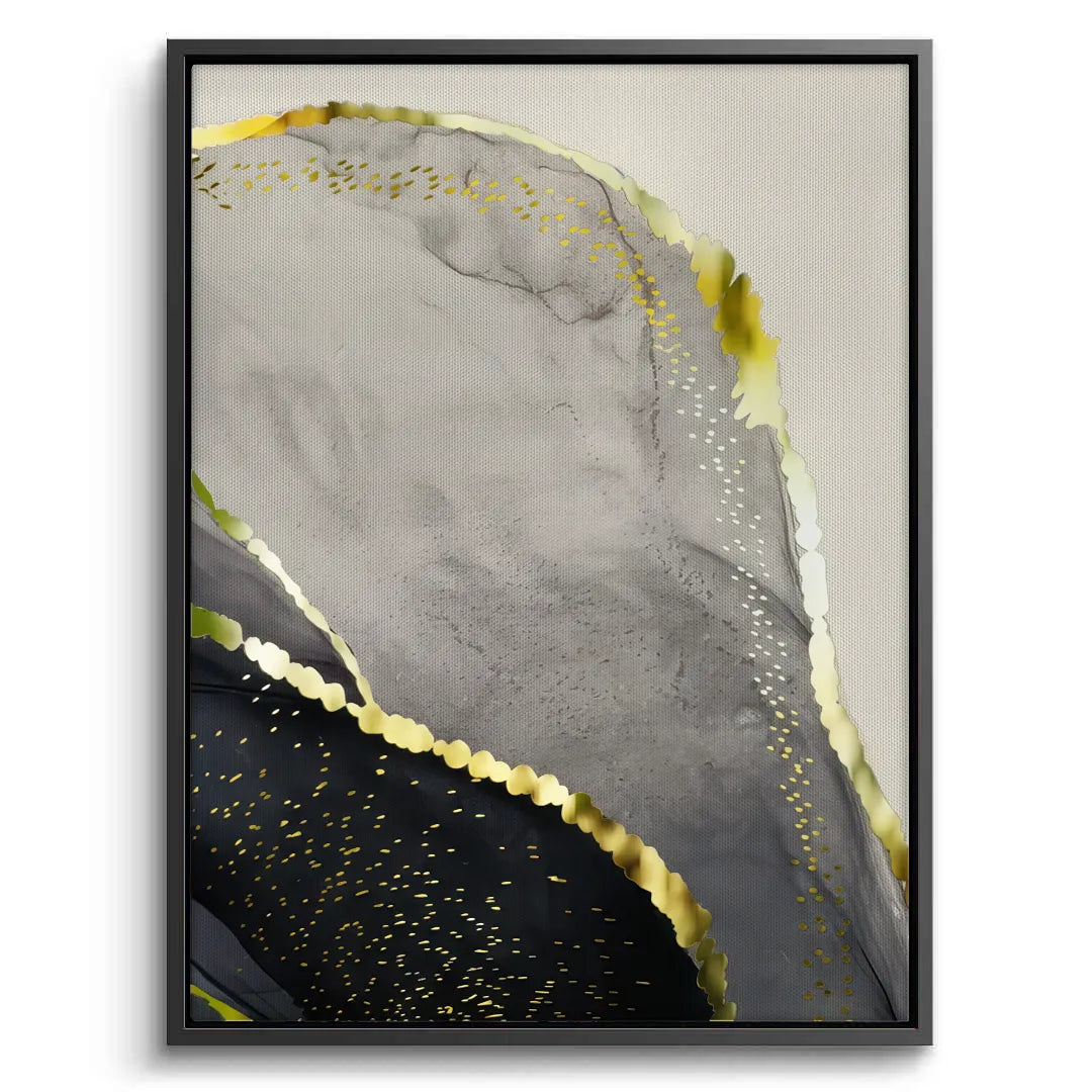 Golden Geode Set of 3 - Canvas - Jasmineart.ae