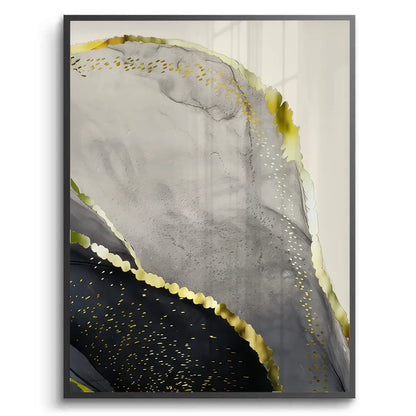 Golden Geode Set of 3 - Fine Art