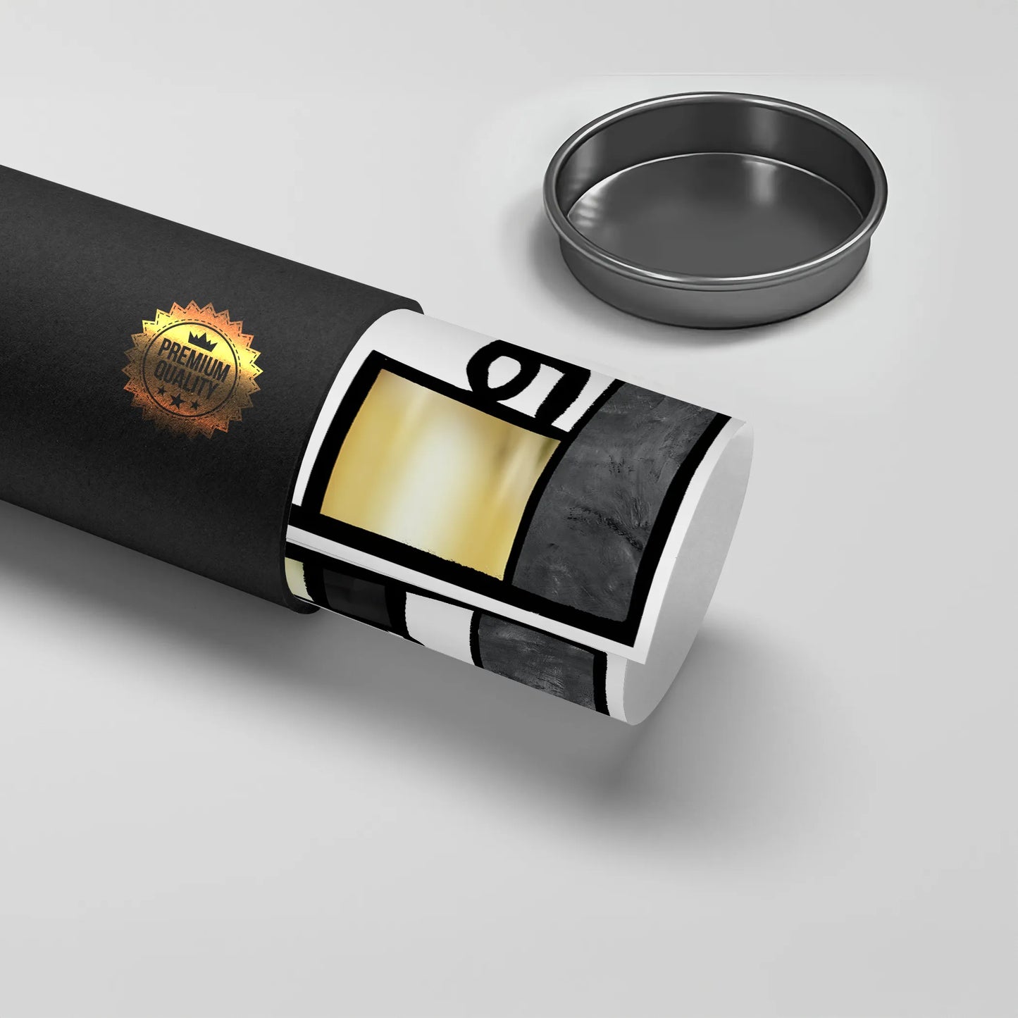 2Black Gold Geometric Love - Poster