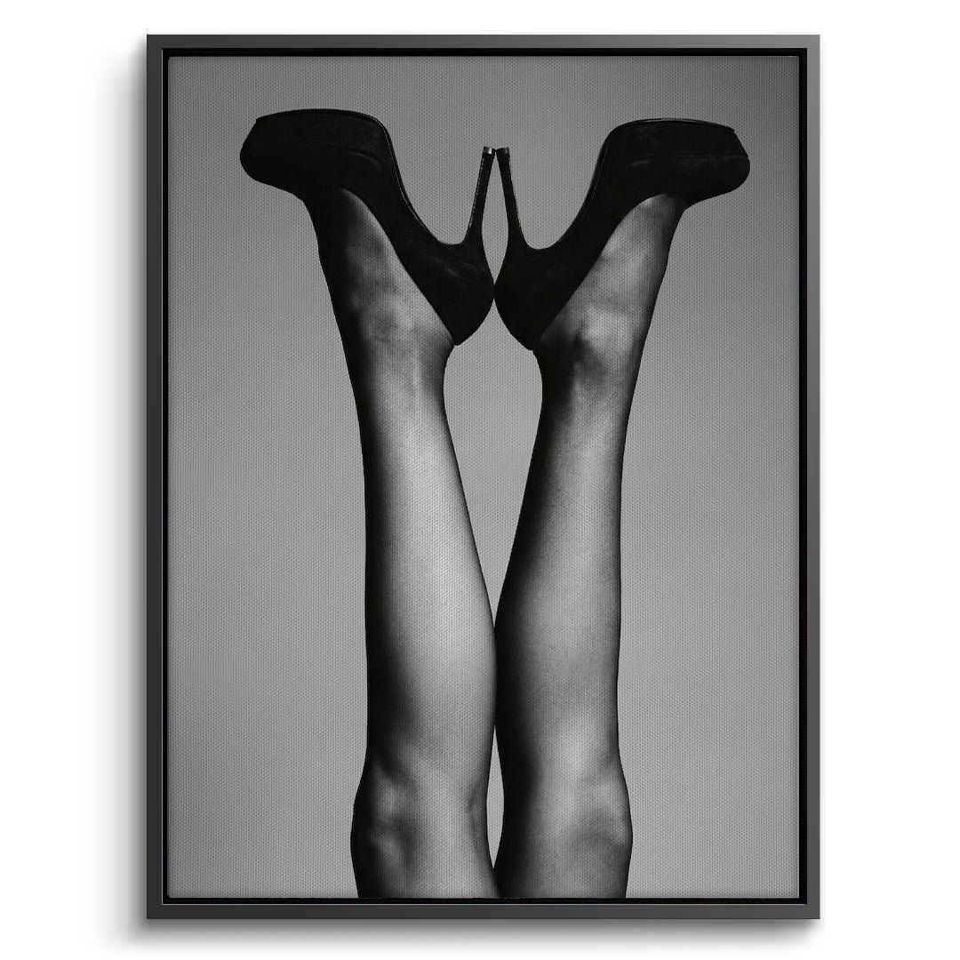 2Black High Heels - Canvas