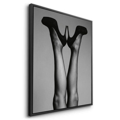 Black High Heels - Canvas