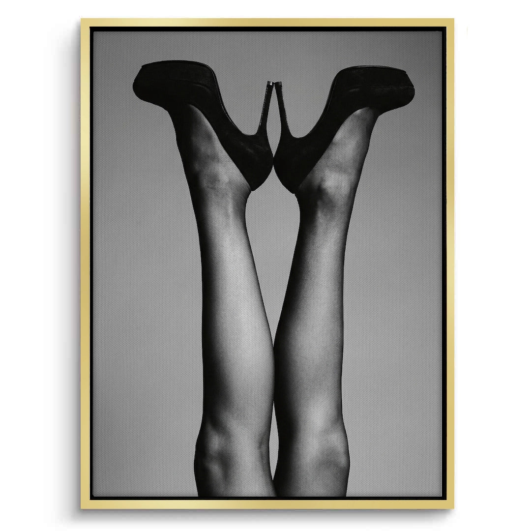 2Black High Heels - Canvas