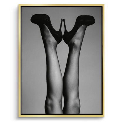 Black High Heels - Canvas