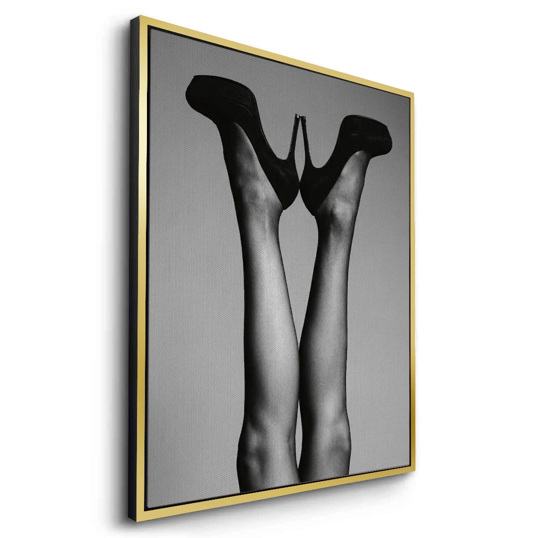 2Black High Heels - Canvas