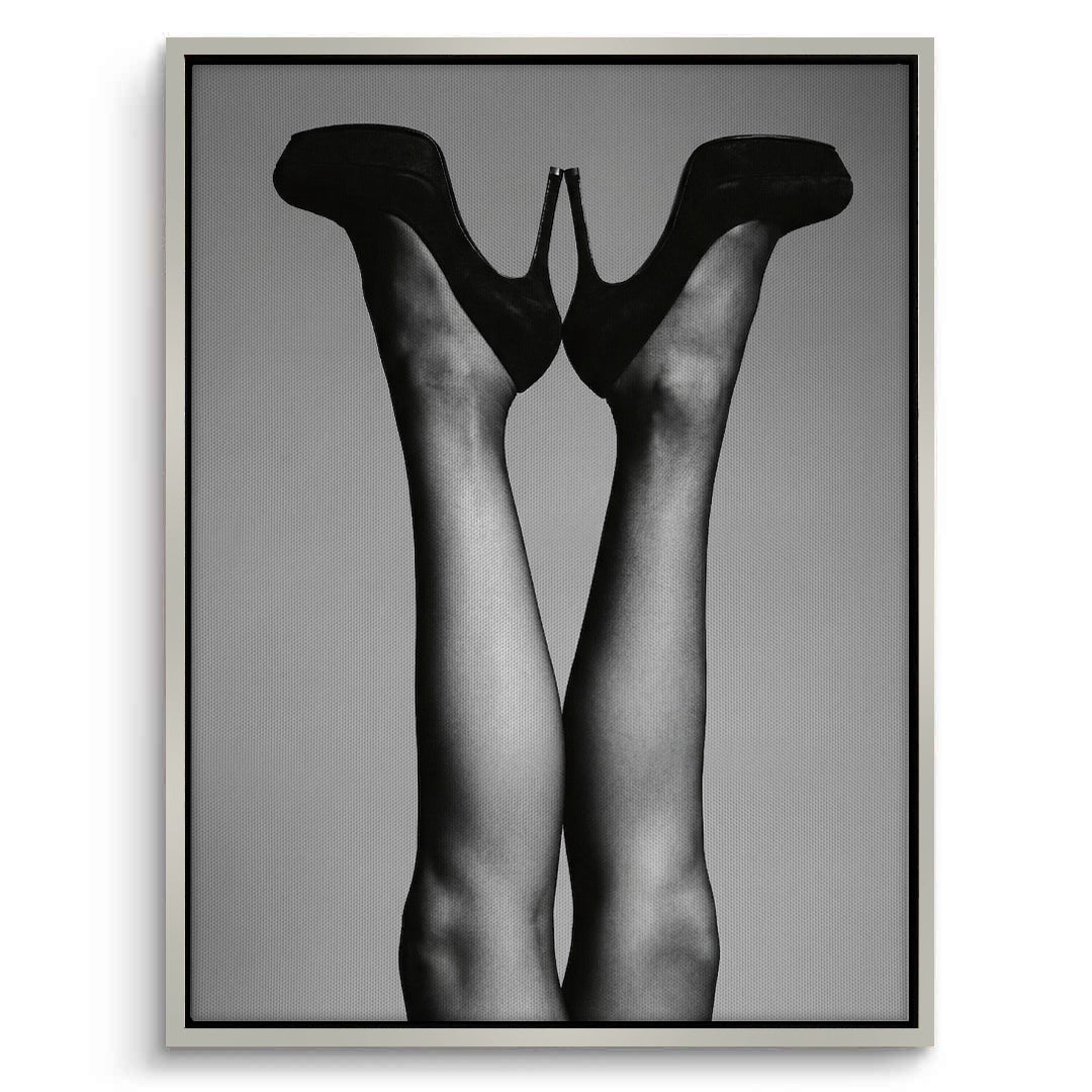 2Black High Heels - Canvas