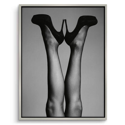 Black High Heels - Canvas