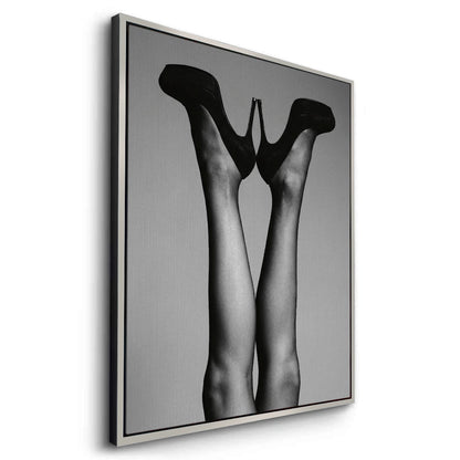Black High Heels - Canvas