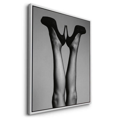 Black High Heels - Canvas