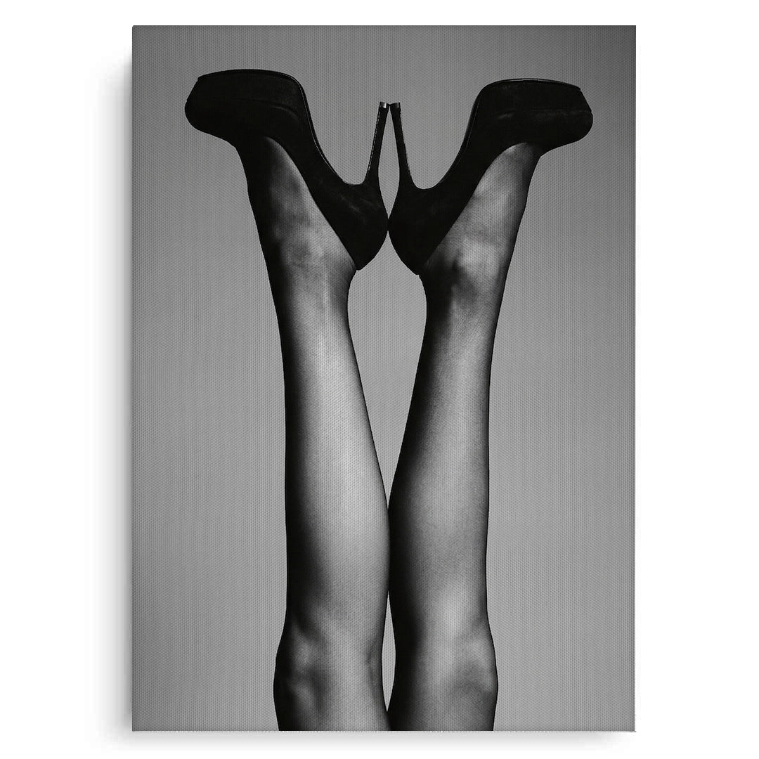 2Black High Heels - Canvas