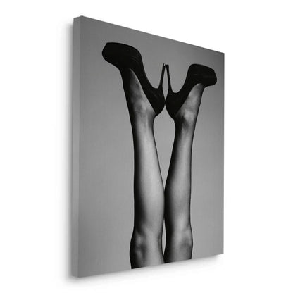 Black High Heels - Canvas