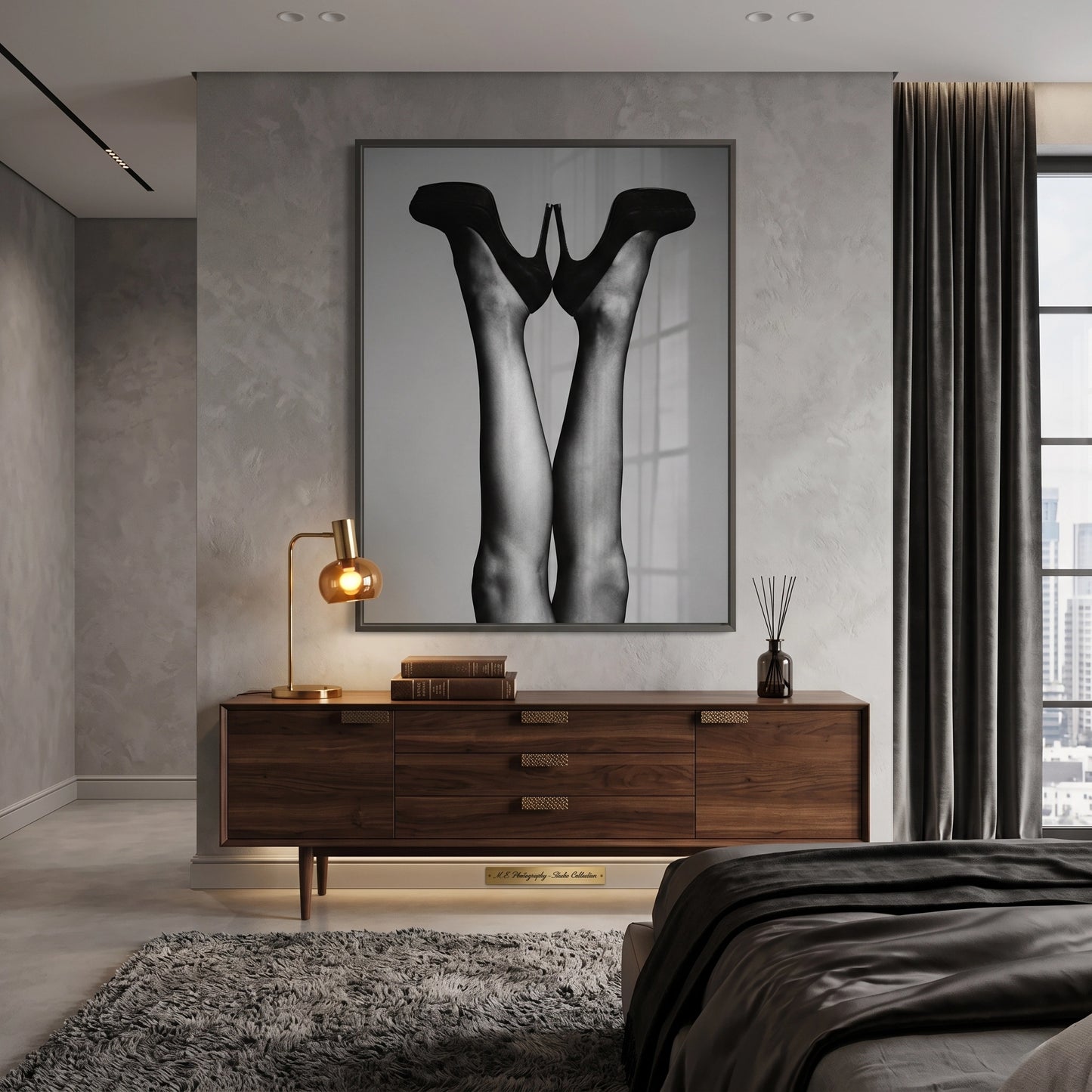 2Black High Heels - Fine Art