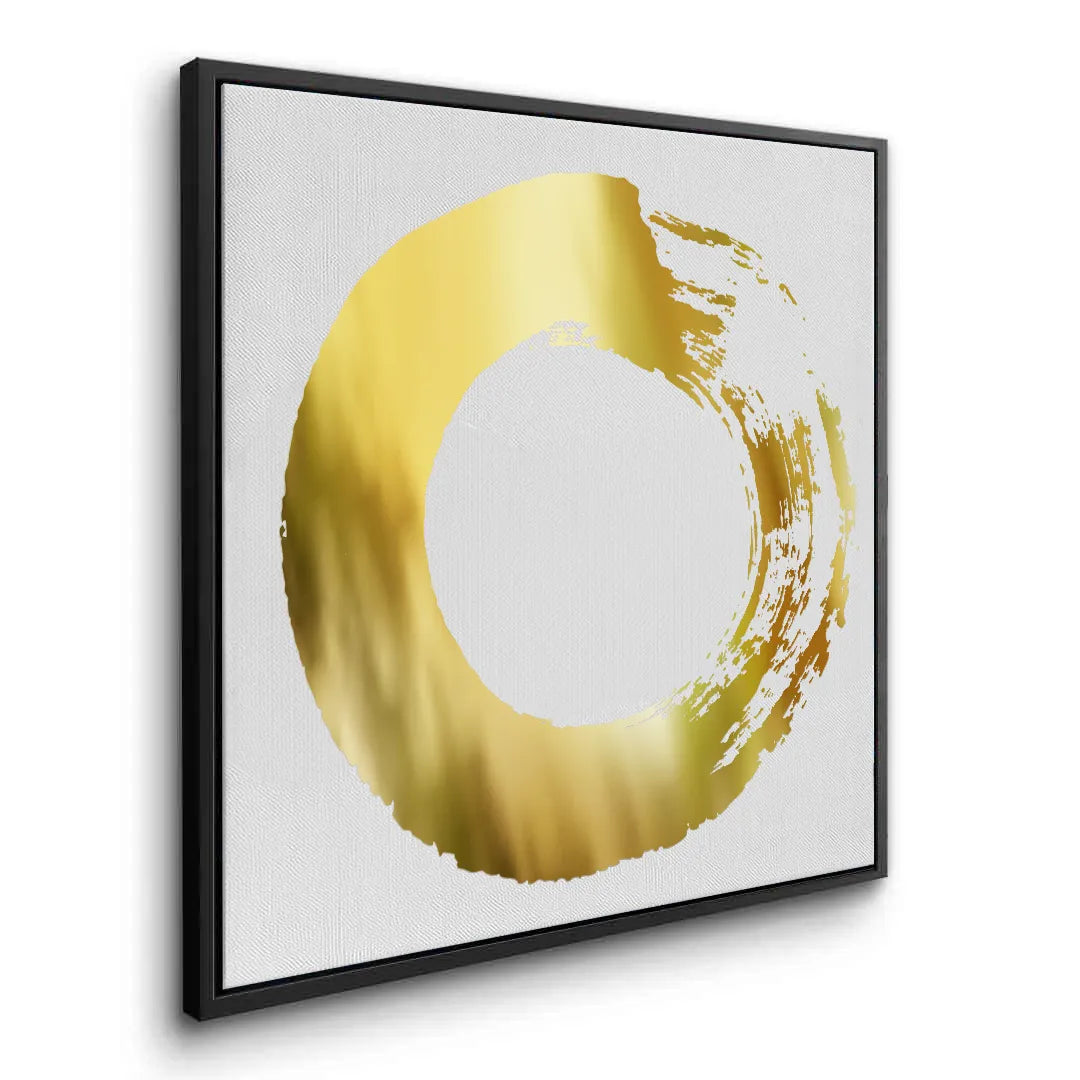 Abstract Metallic Circle - Canvas - Jasmineart.ae