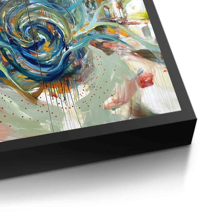 Teal Motion Abstract - Fine Art