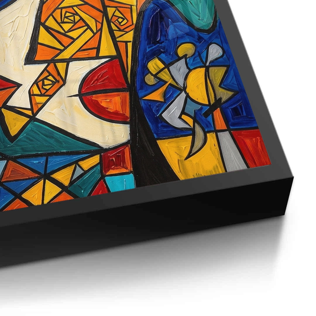 2Abstract Cubist Portrait - Fine Art
