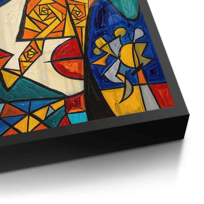 Abstract Cubist Portrait - Fine Art
