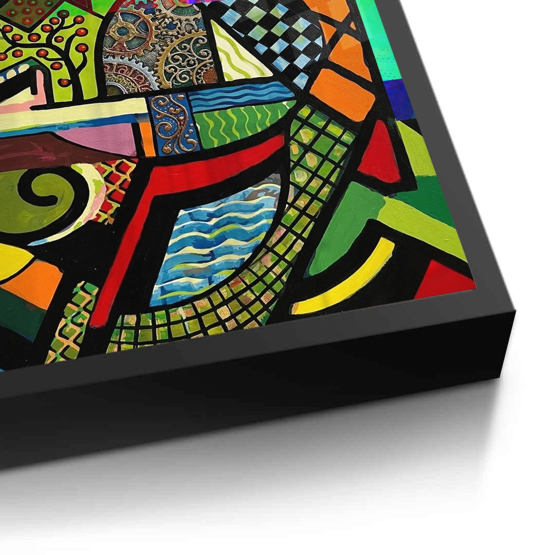 2Abstract Clockwork Bird - Fine Art