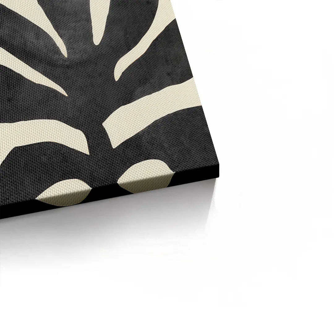 Black and Gold Botanical Set of 2 - Canvas - Jasmineart.ae