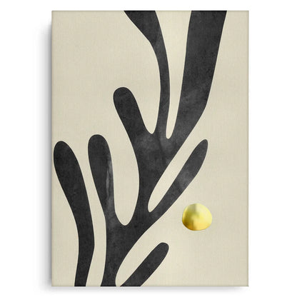 Black and Gold Botanical Set of 2 - Canvas