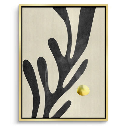 Black and Gold Botanical Set of 2 - Canvas