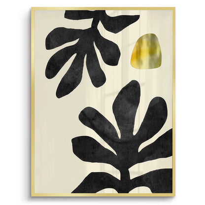 Black and Gold Botanical Set of 2 - Fine Art