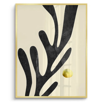 Black and Gold Botanical Set of 2 - Fine Art