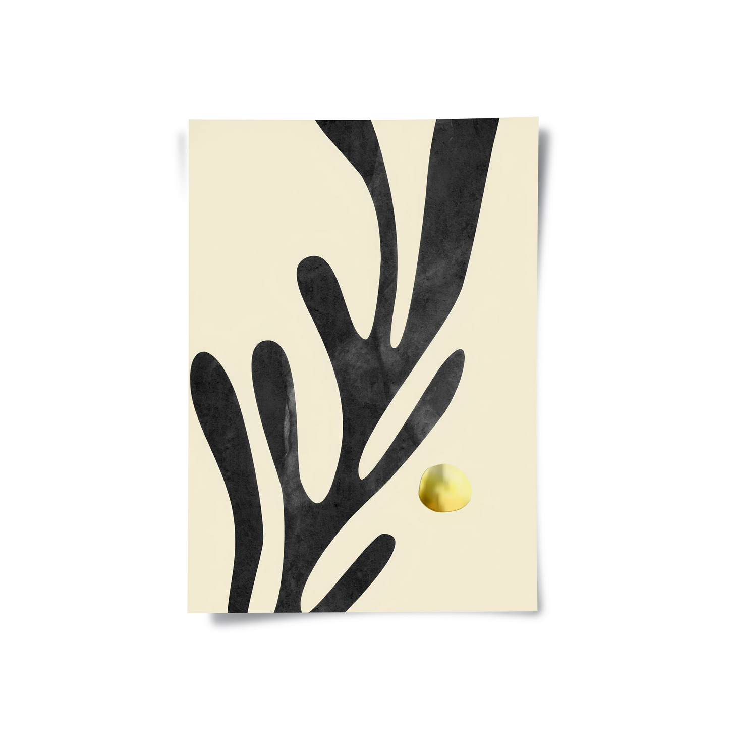 2Black and Gold Botanical Set of 2 - Poster